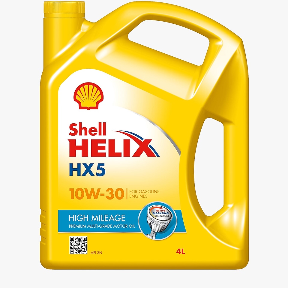 Shell Helix HX5 High Mileage 10W-30 ürün fotoğrafı