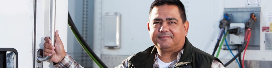 Man holding the handle