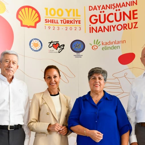 Shell Türkiye Ülke Başkanı Ahmet Erdem, TOG Vakfı Genel Müdürü Ayşe Kırımlı, TKDF Başkanı Canan Güllü ve TEGV Genel Müdürü Sait Tosyalı