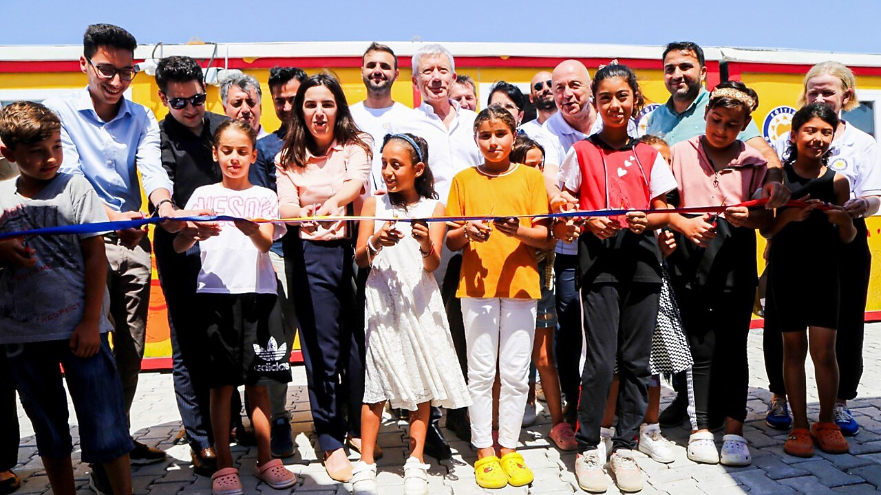 Hatay Aşağı Ekinci 1 Konteyner Kent Shell Öğrenim Birimi açılışı