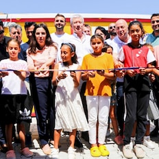 Hatay Aşağı Ekinci 1 Konteyner Kent Shell Öğrenim Birimi açılışı