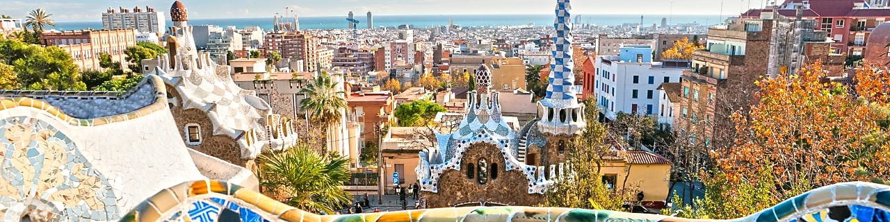 Barselona, İspanya’da Park Guell