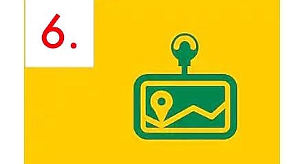 Bir dikdörtgenin içinde kar tanesi sembolü