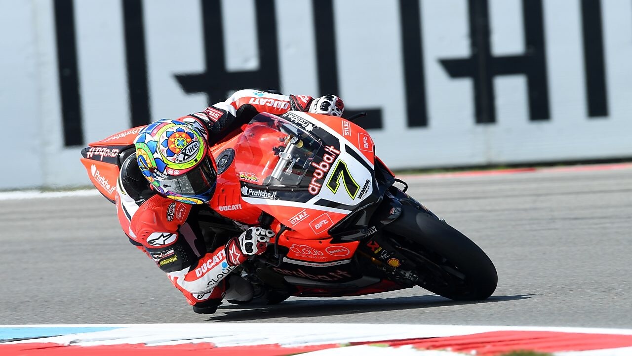 Superbike dünya şampiyonasında yarışan Ducati yarışçısı