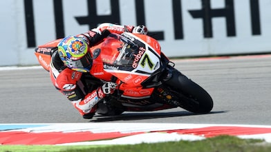 Superbike dünya şampiyonasında yarışan Ducati yarışçısı