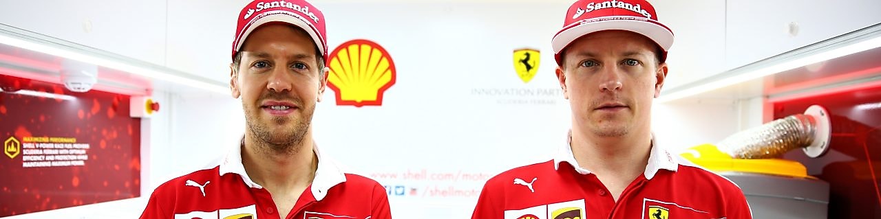 Sebastian Vettel ve Kimi Raikkonen shell v-power’ı tanıtıyor