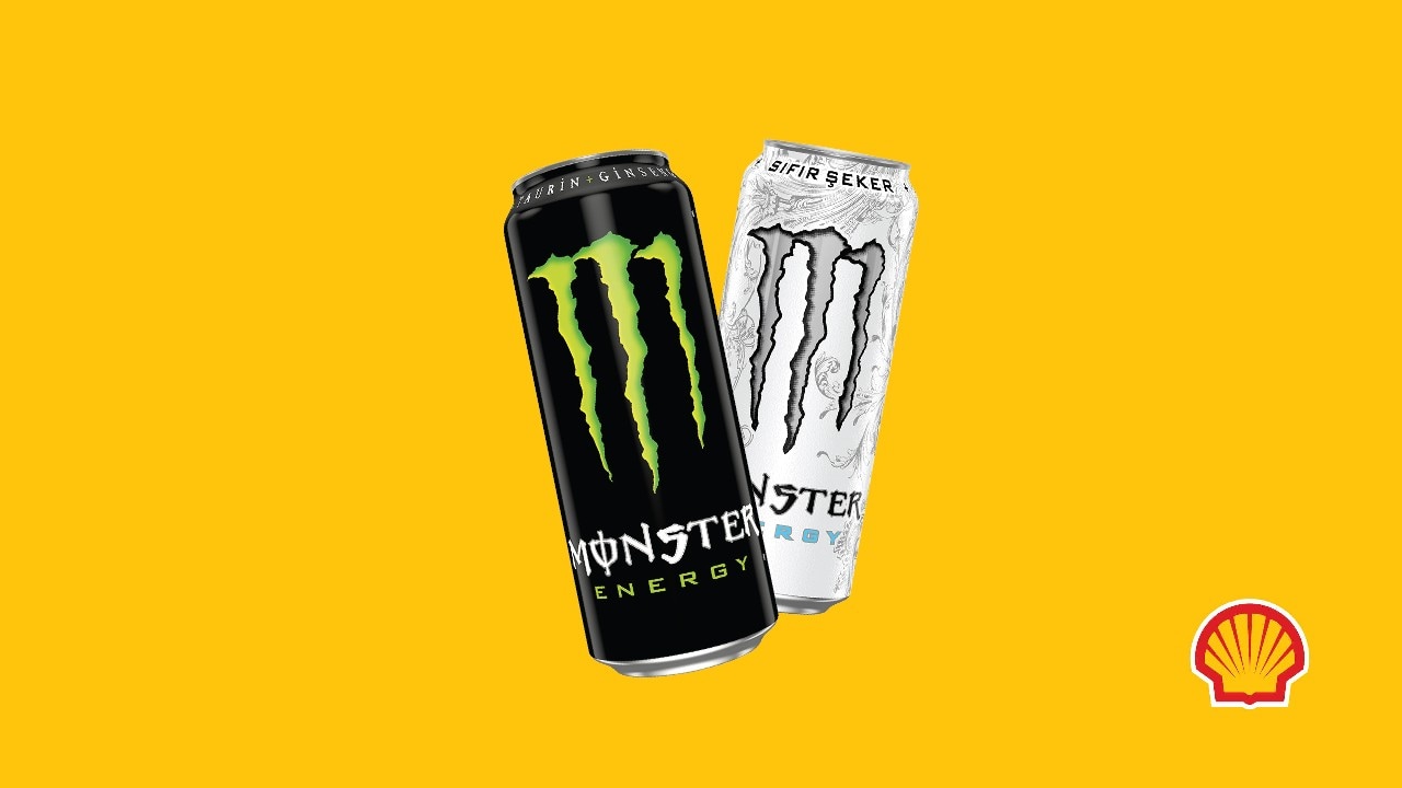 Shell ClubSmart Hep Kazan ile Monster Enerji İçeceği 2. Ürün 1 TL!