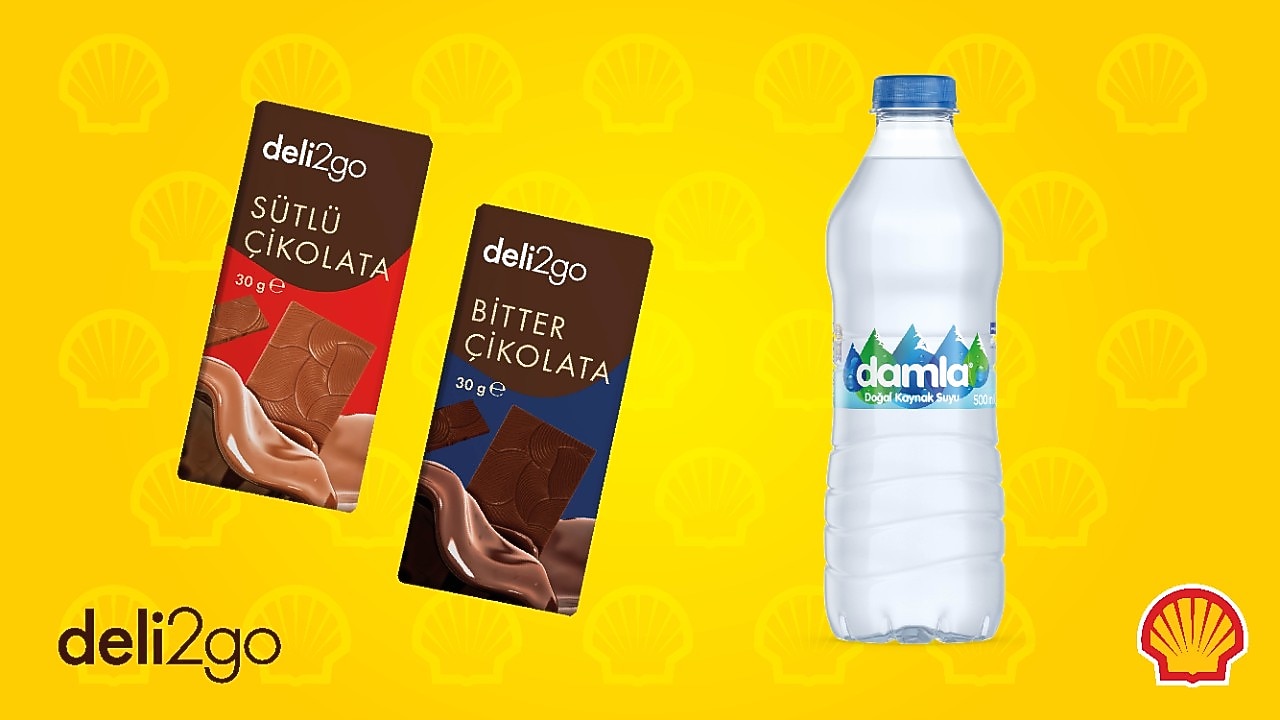Shell ClubSmart Hep Kazan ile deli2go Tablet Çikolata Ürünü Yanında Alınacak Damla Su Ürünü 1 TL!
