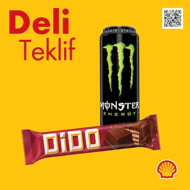 Ankara’da Ülker Dido Yanında Monster Enerji İçeceği %30 İndirimli!