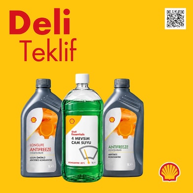 Ankara’da Shell Antifreeze Yanında Cam Suyu %25 İndirimli!