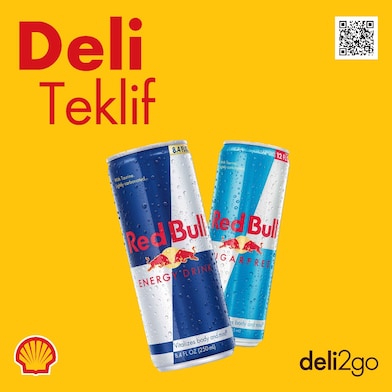 Red Bull 250 ml Çeşitlerinde 2. Ürün 1 TL!