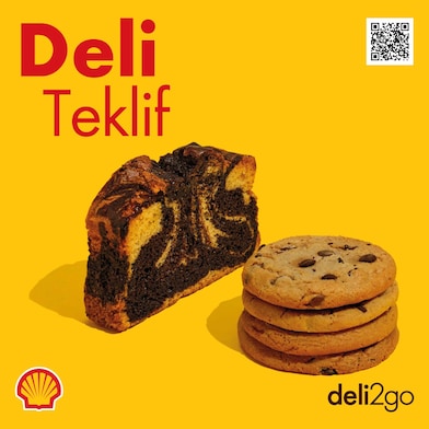 deli2go Kek veya Kurabiye Çeşidi 2. Ürün 1 TL!  