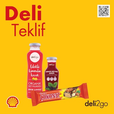 deli2go Organik Meyve Suyu Yanında Alınacak Ülker Çokonat 1 TL!