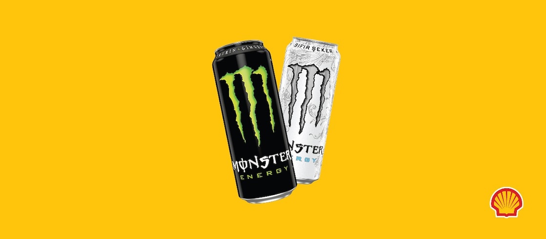 Shell ClubSmart Hep Kazan ile Monster Enerji İçeceği 2. Ürün 1 TL!