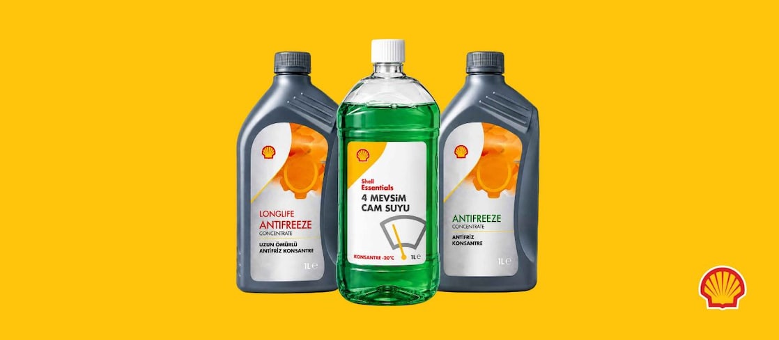 Shell ClubSmart Hep Kazan ile Shell Antifreeze Yanında Shell Essentials Cam Suyu %25 İndirimli!