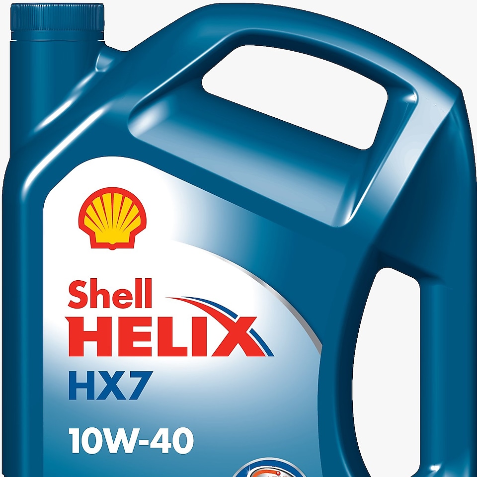 Bir şişe Shell Helix HX7 Diesel 10W-30