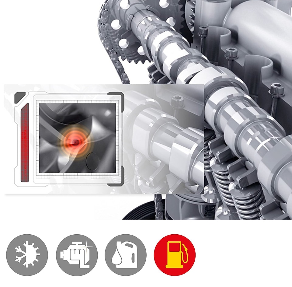 Shell Helix Ultra Otomobil Motor Yağı kullanıldığında parçalar arasındaki sürtünme azalmasını gösteriyor