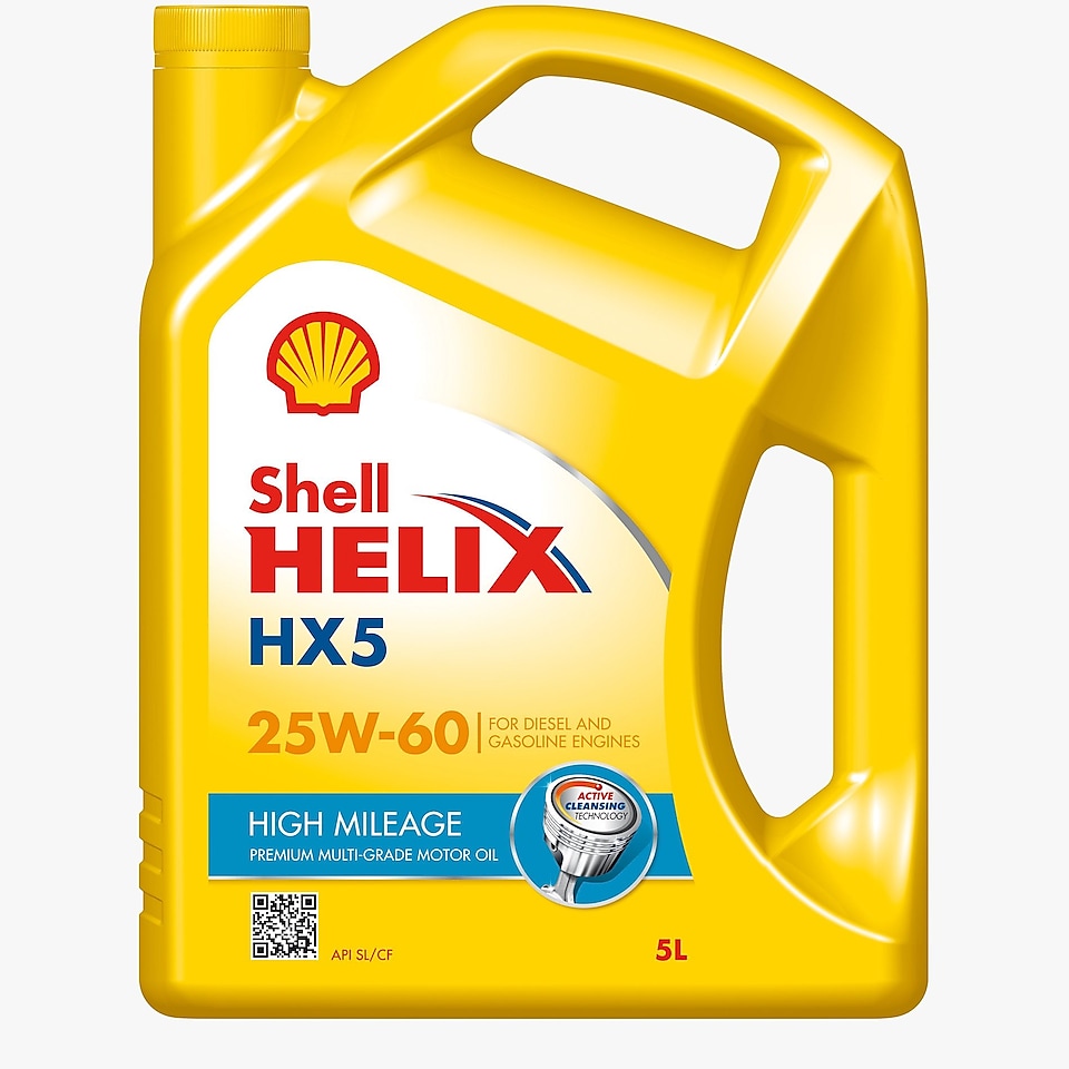 Shell Helix HX5 High Mileage 25W-60 ürün fotoğrafı