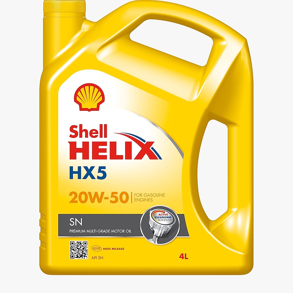 Shell Helix HX5 SN 20W-50 ürün fotoğrafı